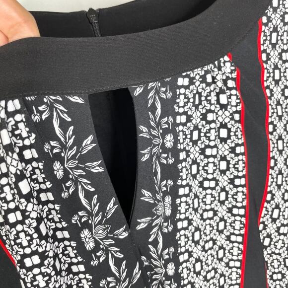 NWT Joseph Ribkoff Black, White & Red Dress 6 - Picture 5 of 14